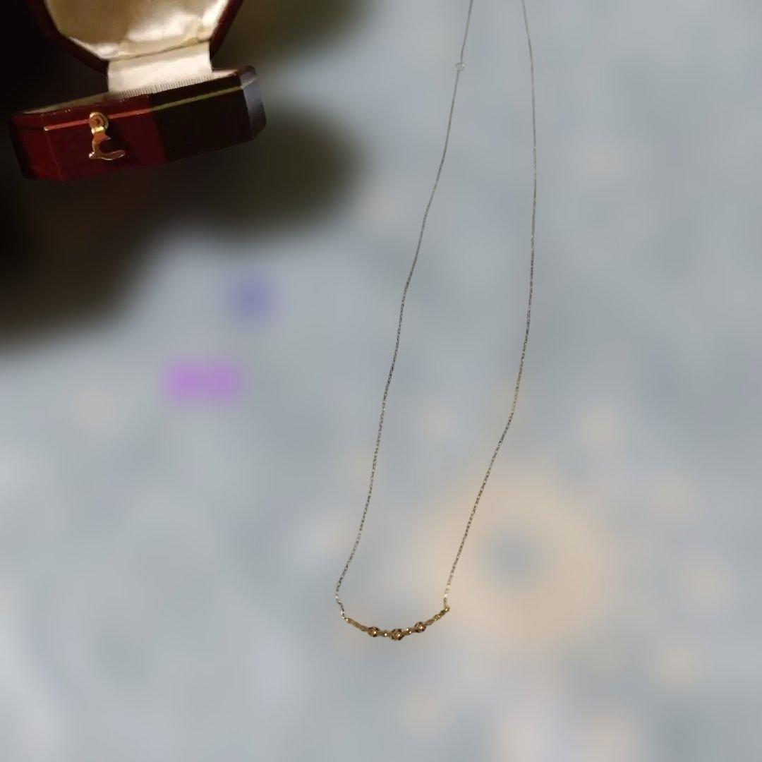 agete 限定 ネックレス K18 ダイヤ