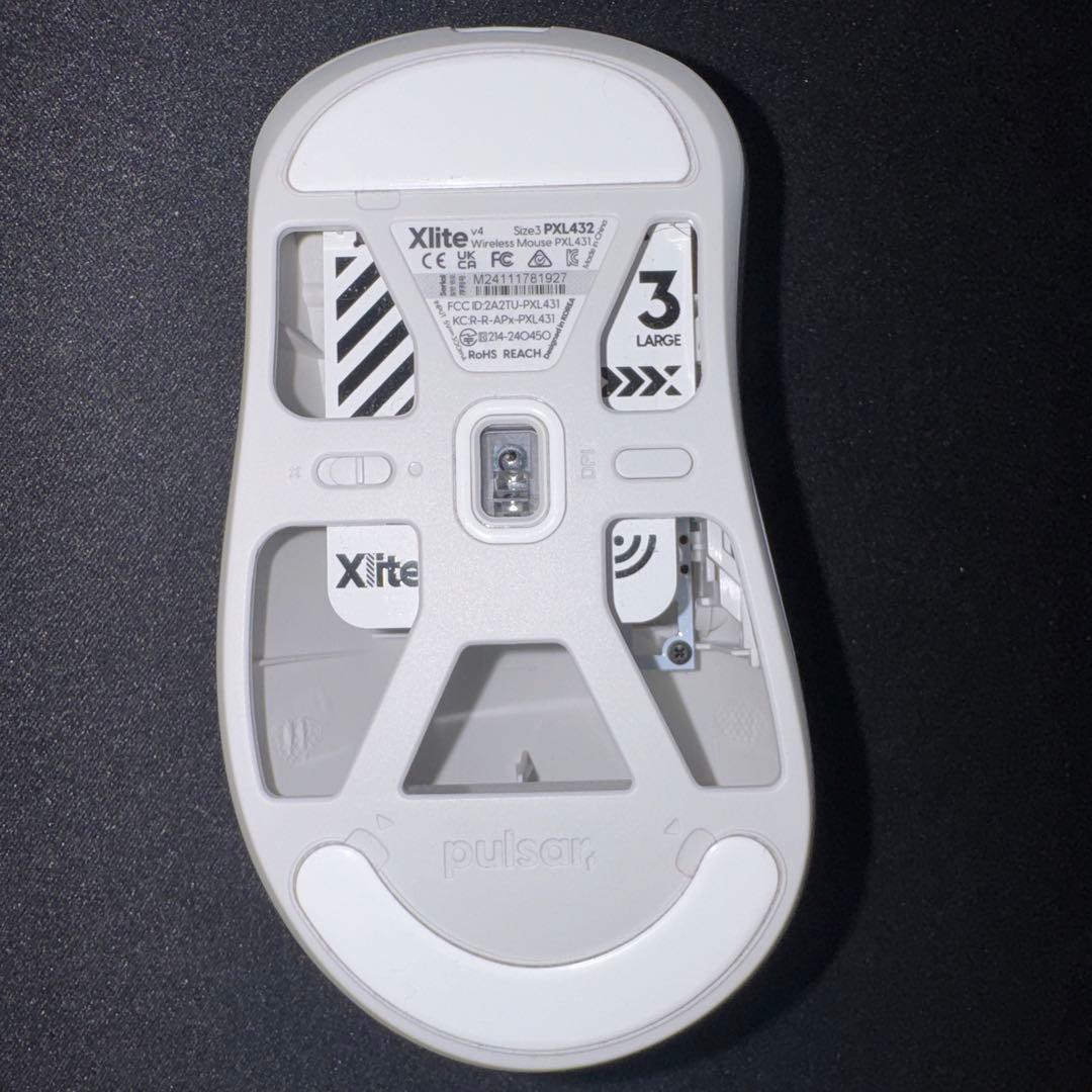 【8000Hzドングル同梱】Pulsar Xlite V4 Large ホワイト