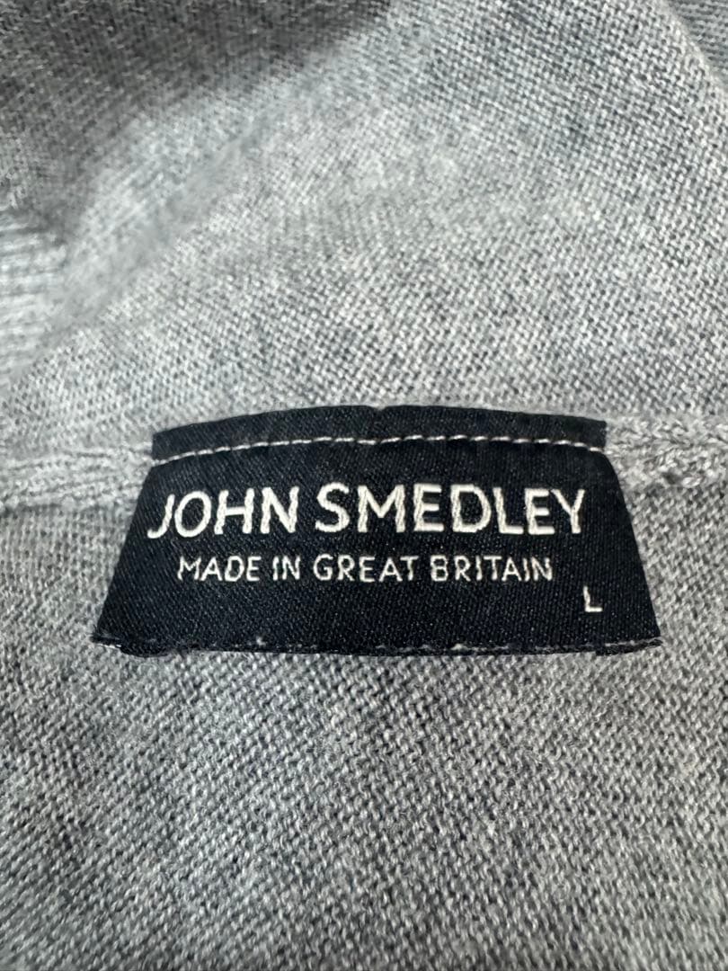 新品　ジョンスメドレー　タートルネック　Ｌ　グレー