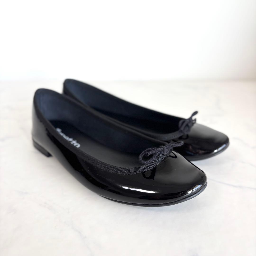 極美品 レペット 36 Lili リリ バレエシューズ エナメル ブラック