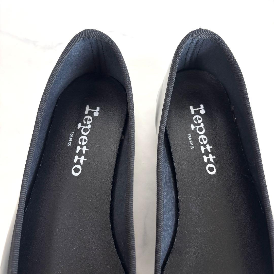 極美品 レペット 36 Lili リリ バレエシューズ エナメル ブラック