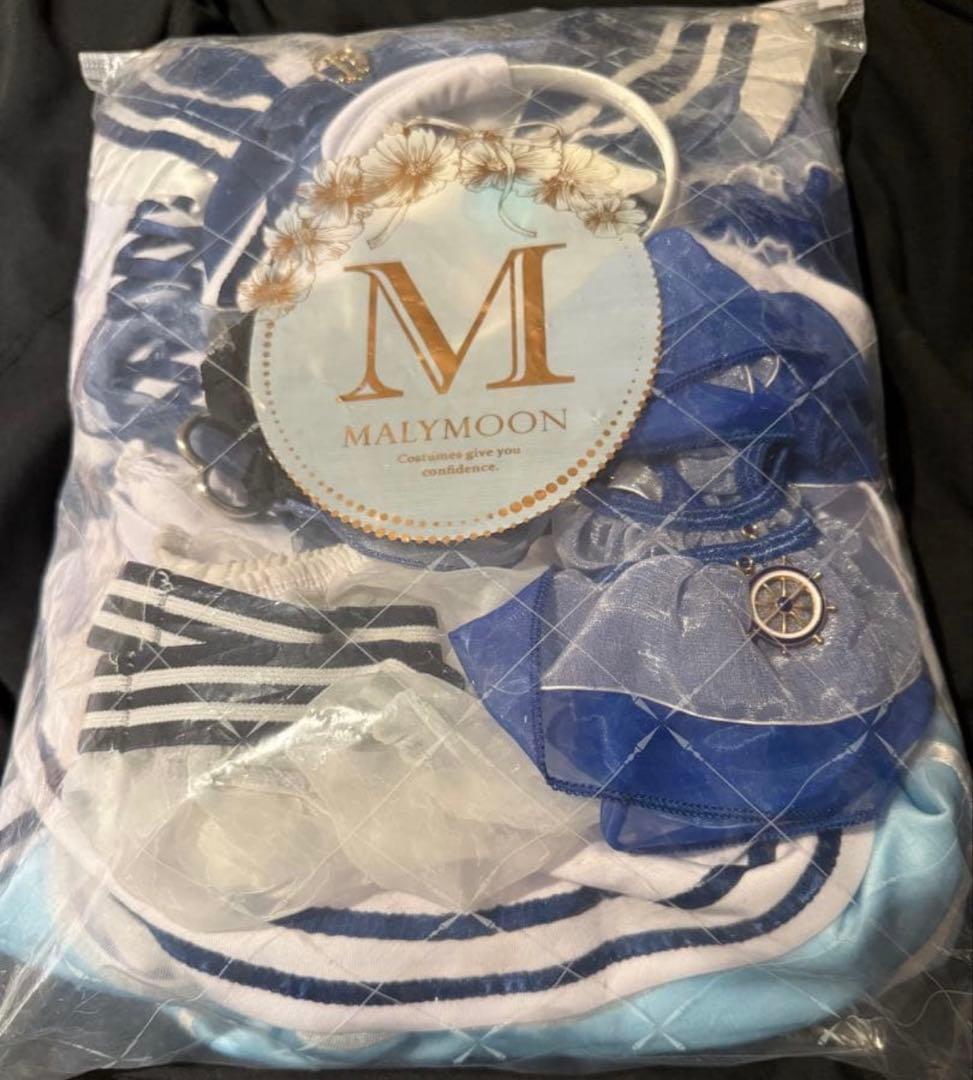 Malymoonマリームーン 逃げ水あむ着用 マリン 01フリルセーラーブル