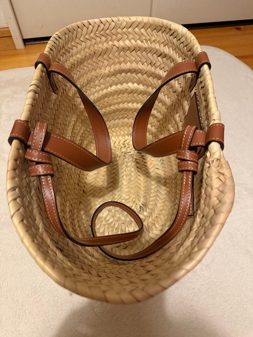 最終値下　ティーン CELINE クラシック パニエ / ラフィア＆カーフスキン