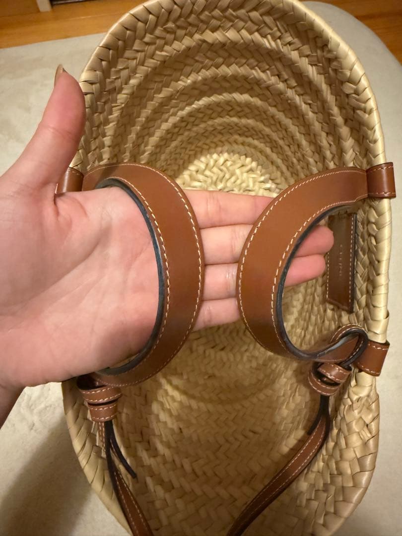 最終値下　ティーン CELINE クラシック パニエ / ラフィア＆カーフスキン