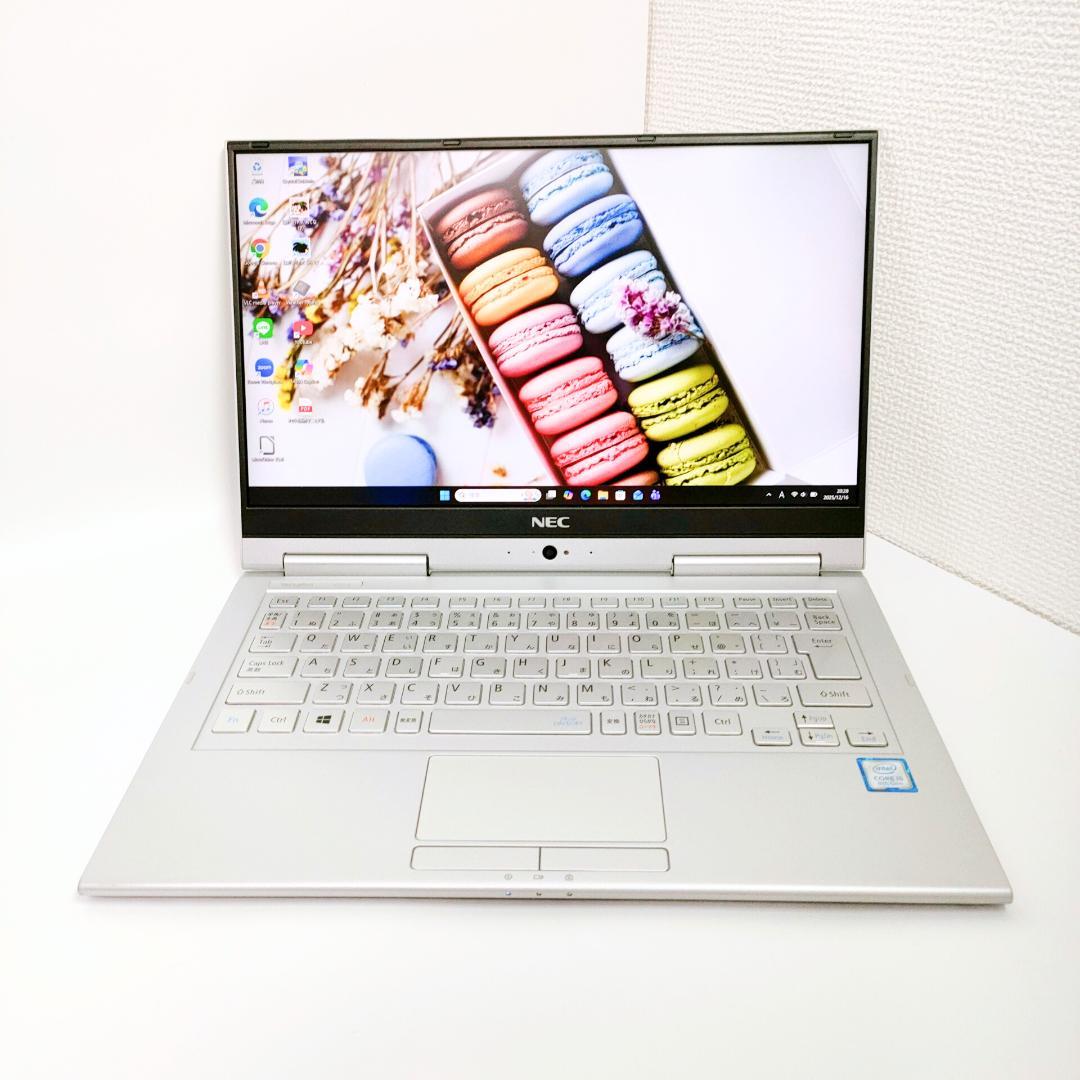 2in1✨️NEC/タッチパネル/第8世代i5/SSD/カメラ付きノートパソコン