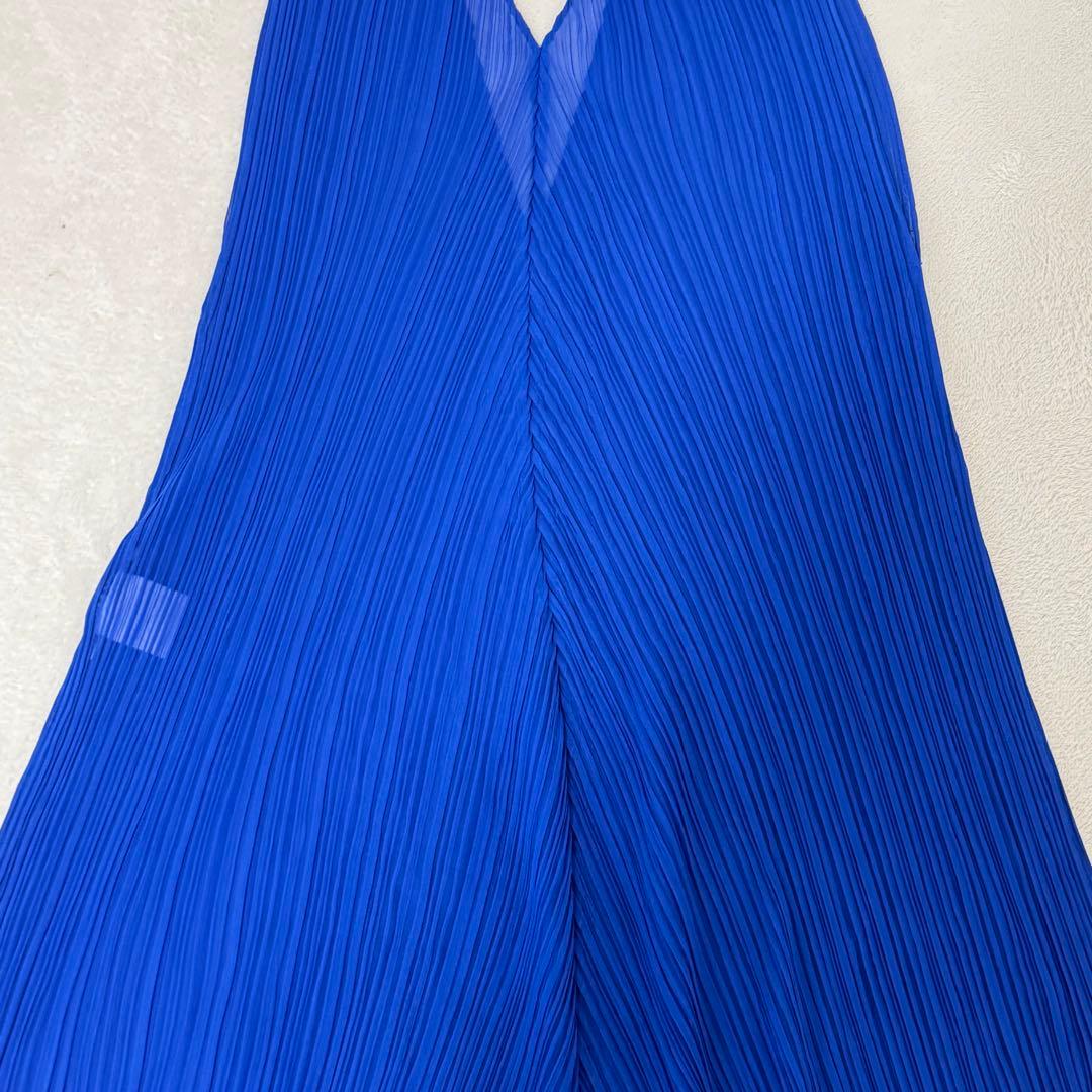 極美品✨ISSEY MIYAKE プリーツ　変形　チュニック　ブルー　Lサイズ