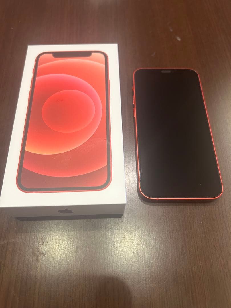 Apple iPhone 12 赤色 本体 充電ケーブル付き
