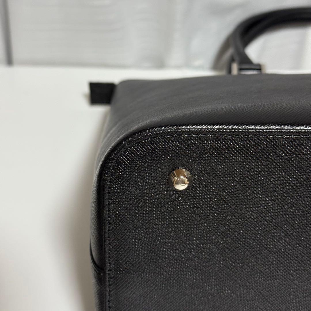 ⭐️未使用⭐️　バーバリー　ノバチェック　ハンドバッグ　ブラック　レザー