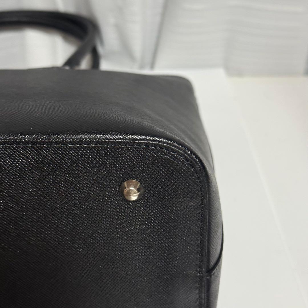 ⭐️未使用⭐️　バーバリー　ノバチェック　ハンドバッグ　ブラック　レザー