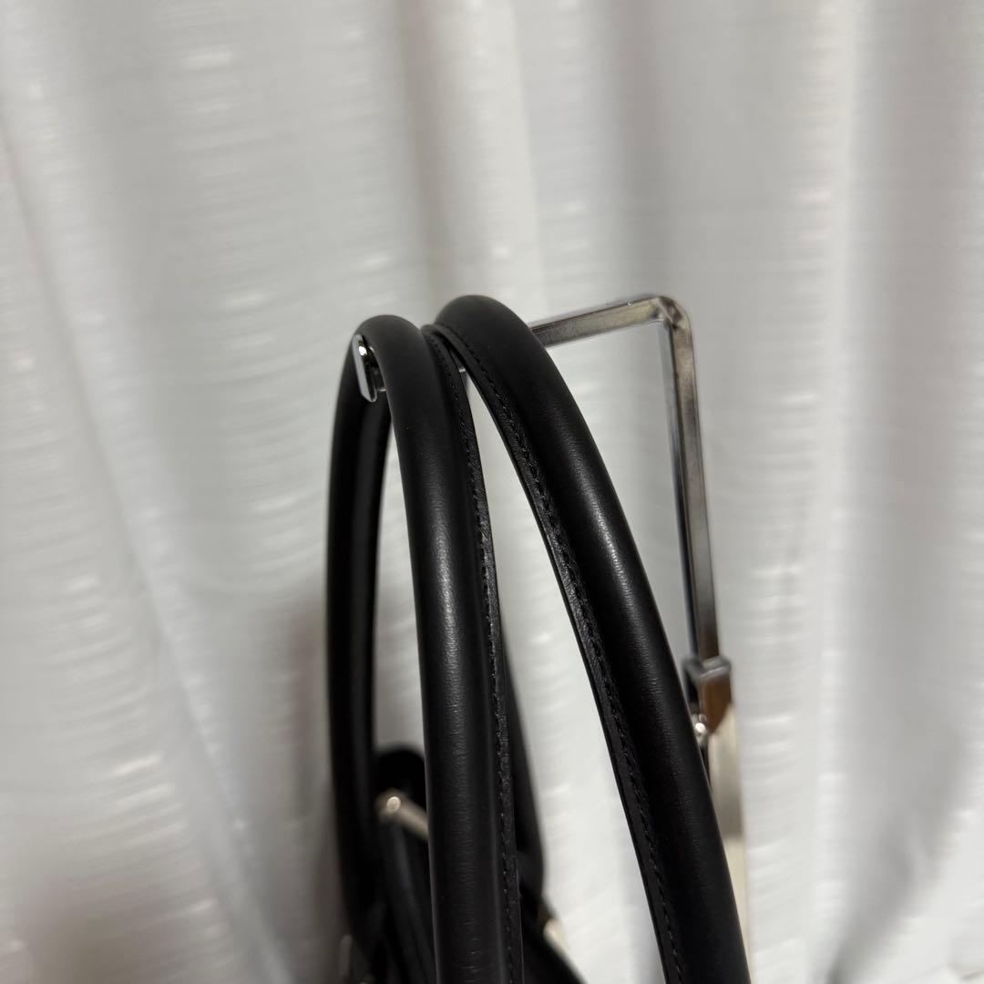 ⭐️未使用⭐️　バーバリー　ノバチェック　ハンドバッグ　ブラック　レザー