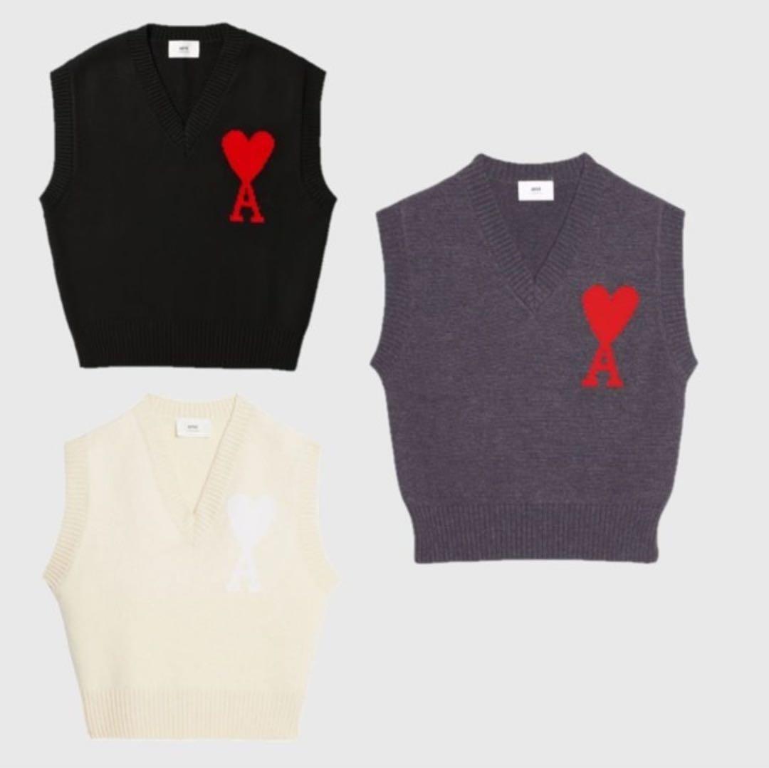 AMI PARIS アミ パリス Ami De Coeur ニットベスト