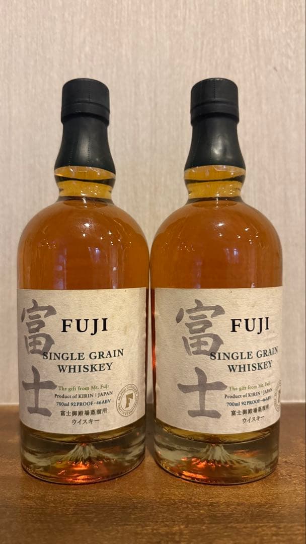【新品未開封】KIRIN 富士 シングルグレーンウイスキー 700ml 2本