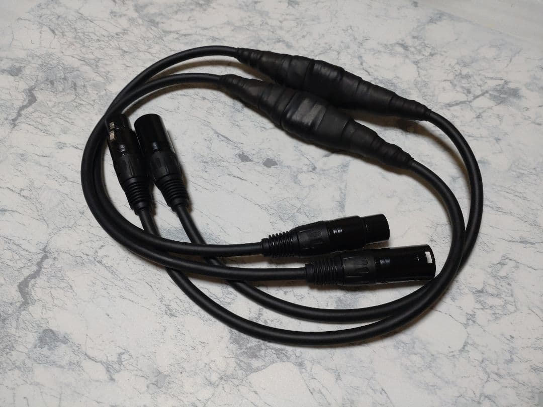 【カスタム依頼】140段式カタパルト搭載　XLRケーブル ペア　約1.5m