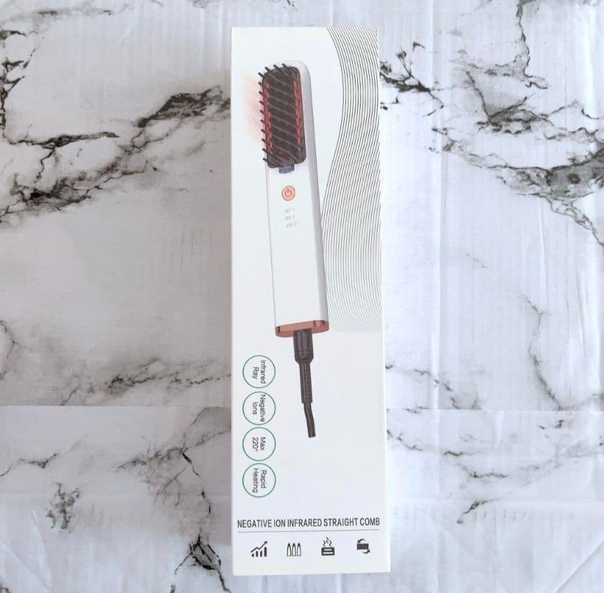 マイナスイオン ストレートブラシ ヘアアイロン 最終出品