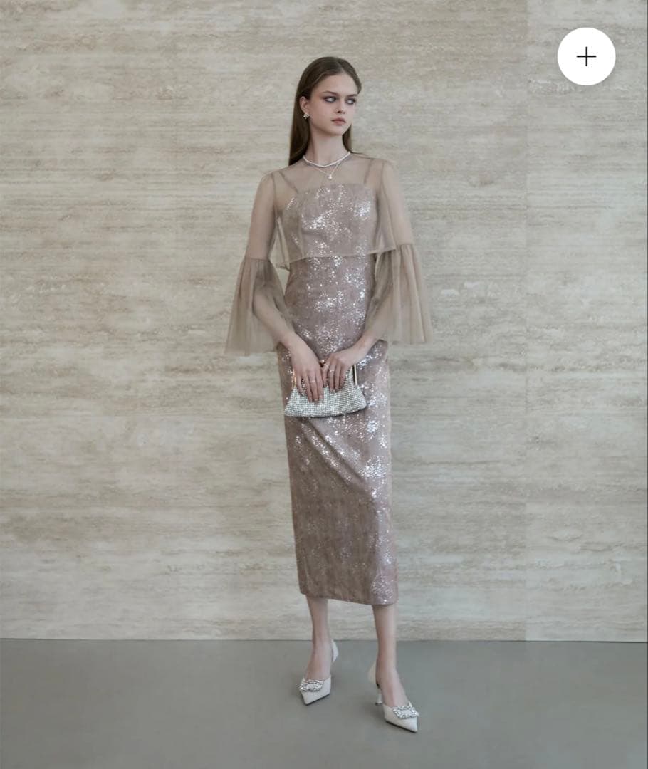 Leja ベージュ パーティードレス　値下交渉OK