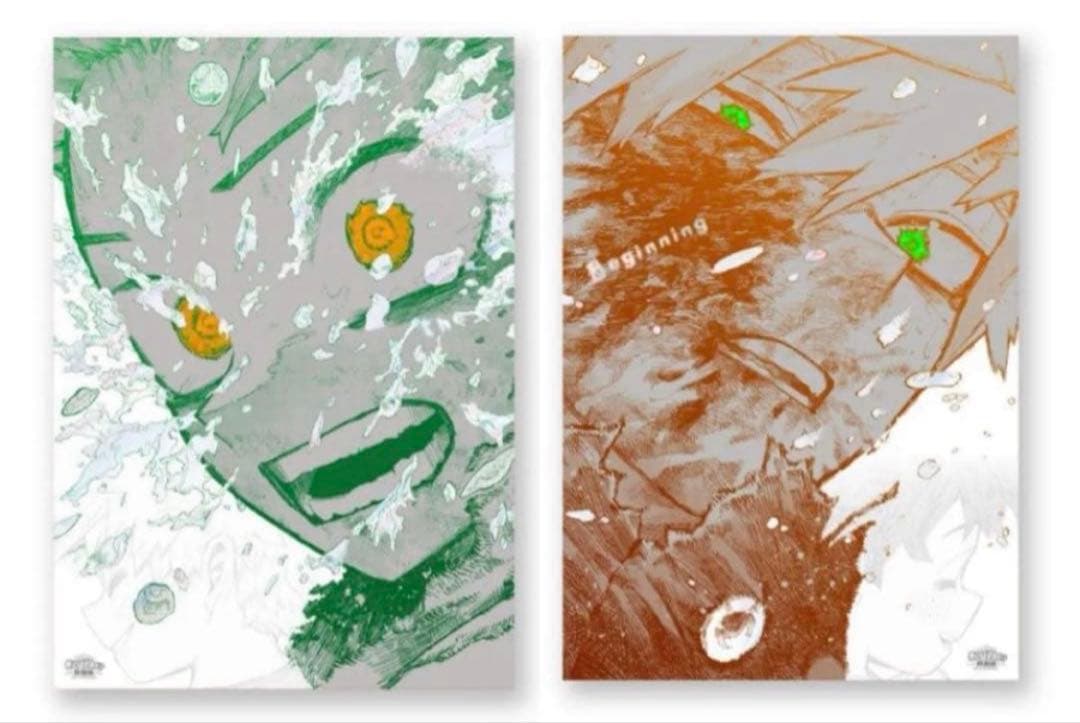 僕のヒーローアカデミア 原画展 A2ポスター 緑谷出久 爆豪勝己