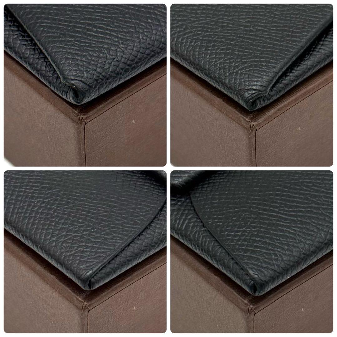 極上美品✨エルメス カルヴィ バスティア ケース ブラック 黒　O83