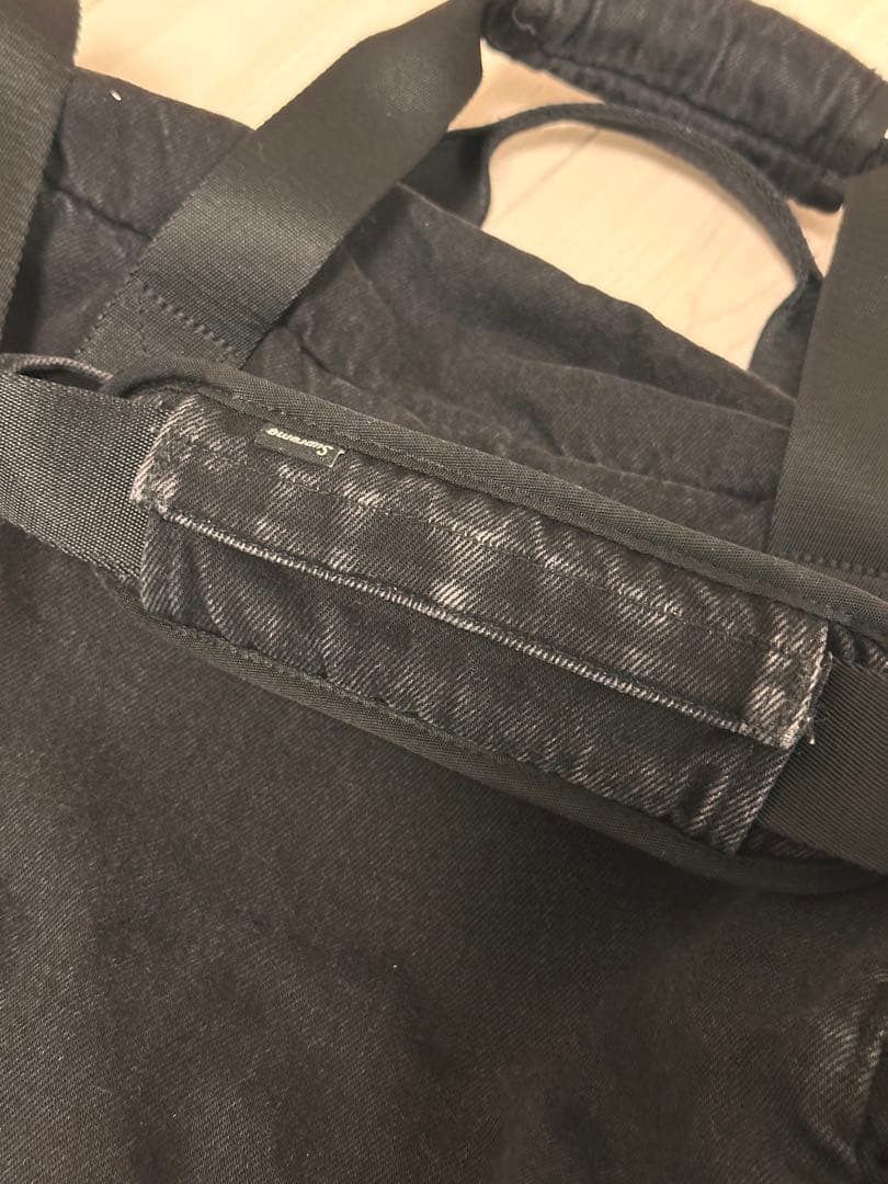 バッグ Supreme Denim Duffle Bag Black