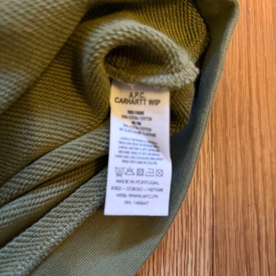 A.P.C. Carhartt WIP ロゴプリント スウェット Lサイズ