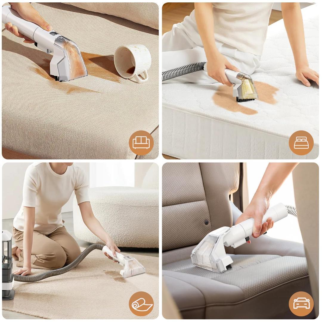 染み抜き 強い吸引力 布洗浄機 カーペットクリーナー