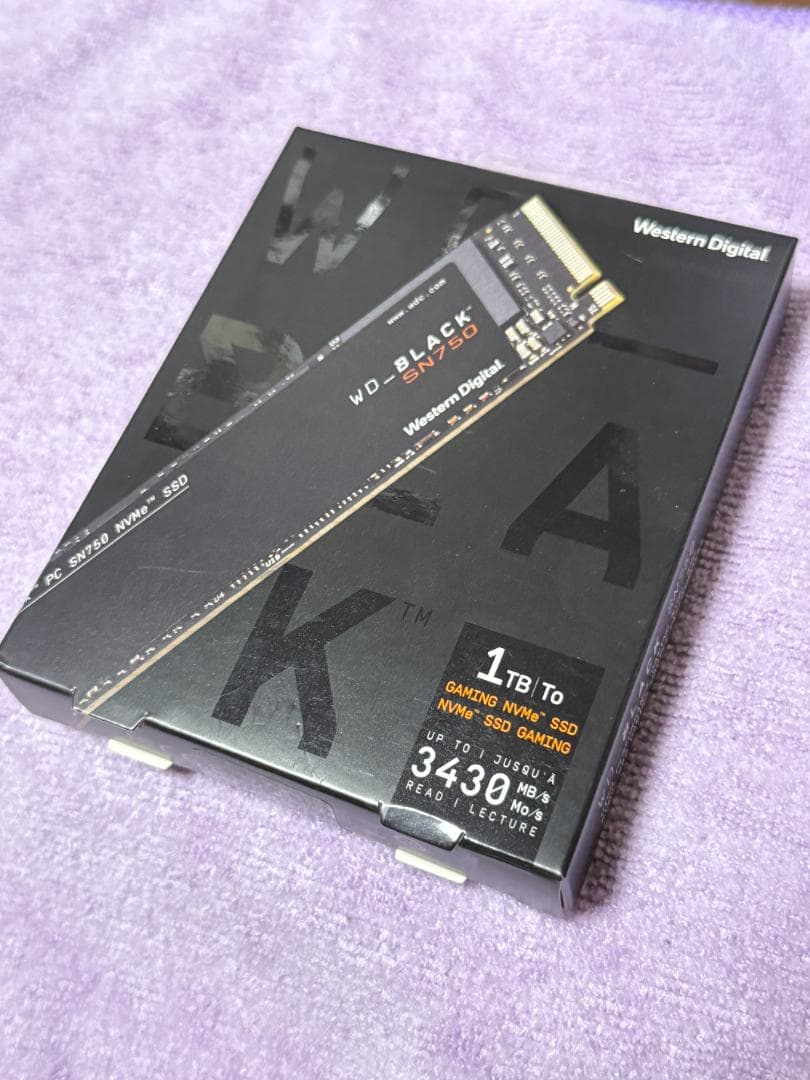 新品 未使用 WD Black SN750 1TB M.2 NVMe SSD