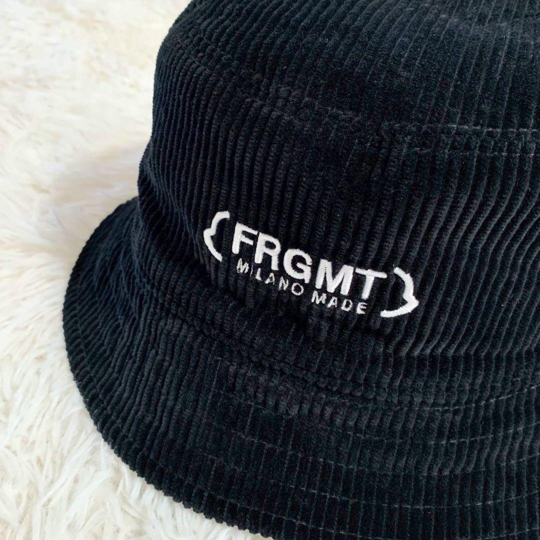 MONCLER　モンクレール　リバーシブル　バケットハット　コーデュロイ　ロゴ