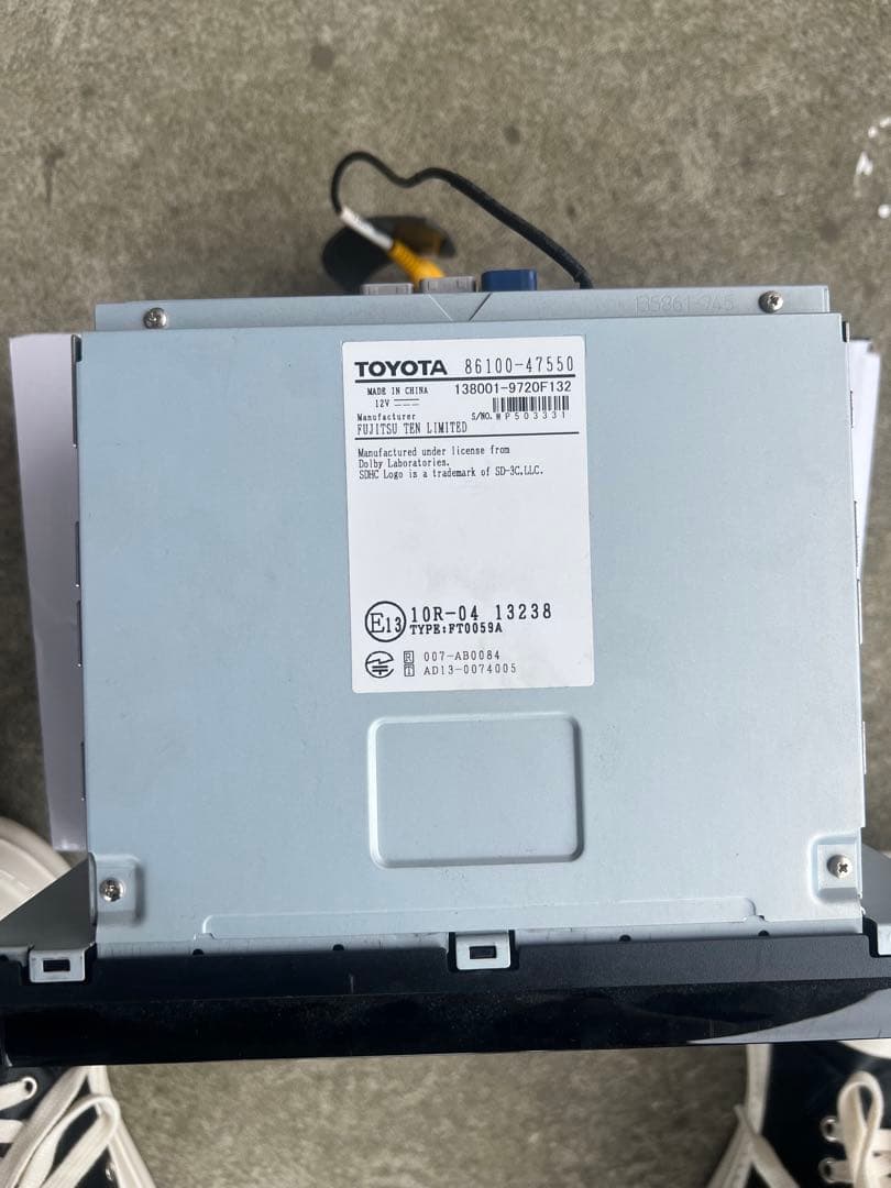 トヨタ純正ナビ 9インチ DSZT-YC4T ETC2.0