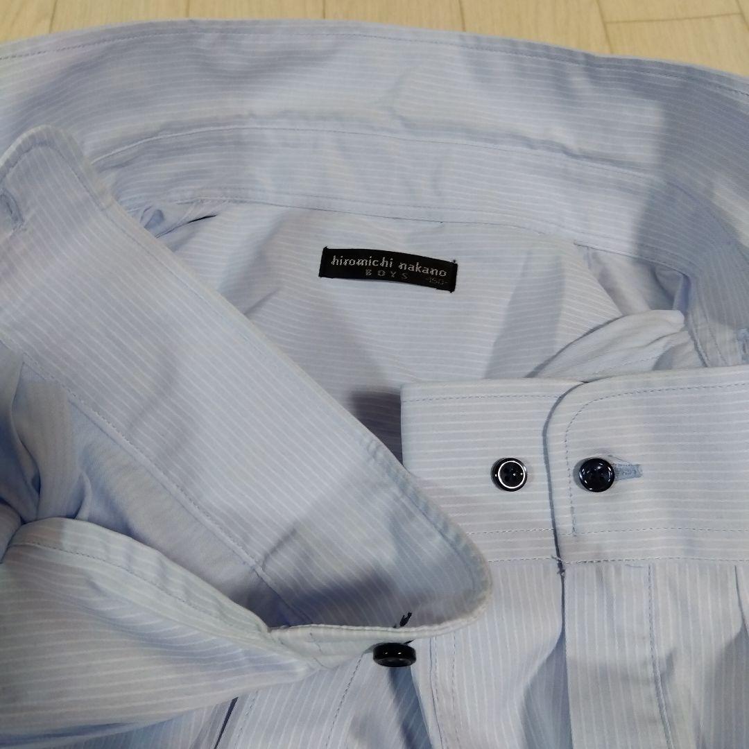 ナカノヒロミチ150　フォーマルセット　濃ネイビー✕青ストライプ　スーツ　男の子