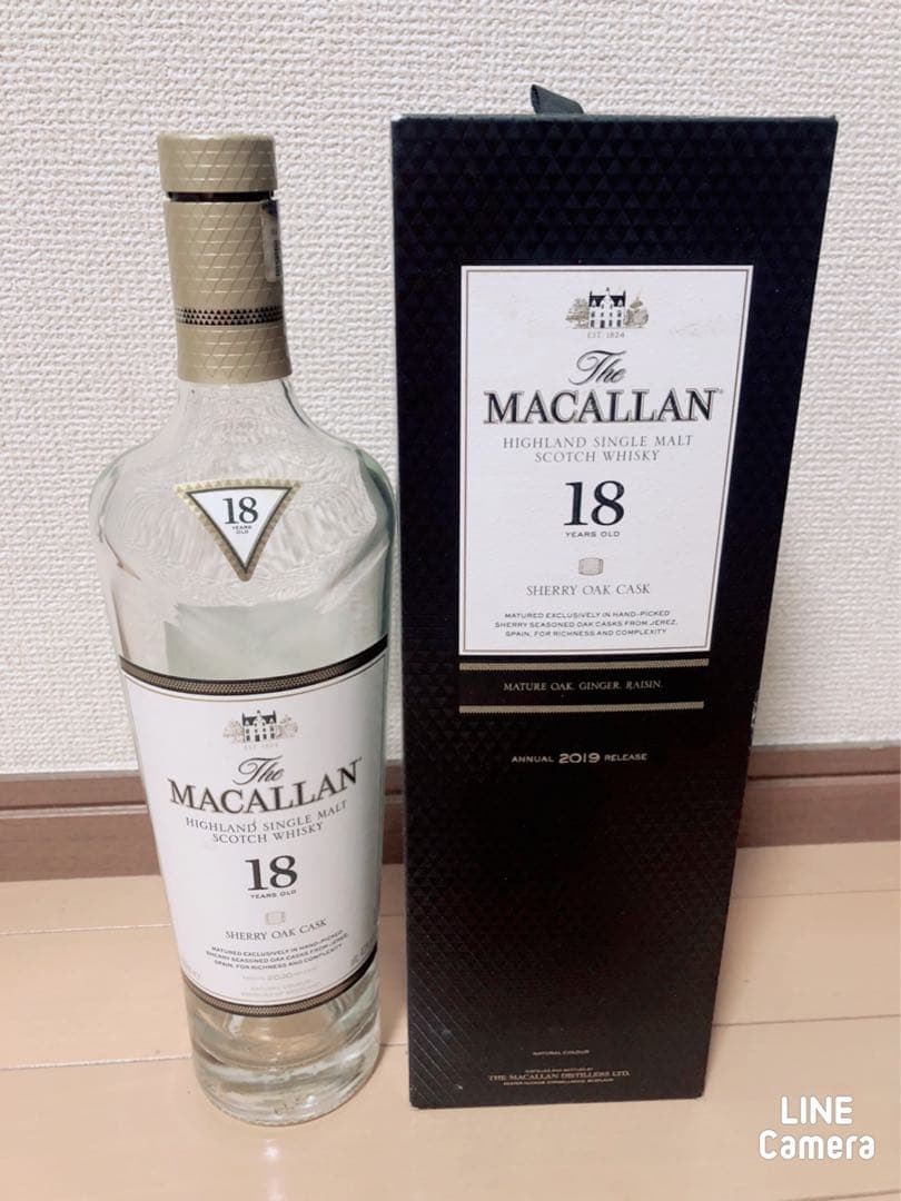 マッカラン 18年 空瓶 空箱