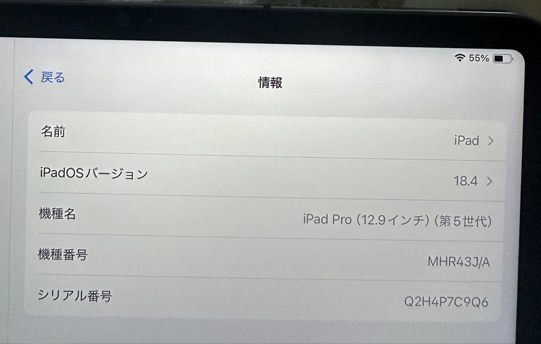 Apple iPad Pro 12.9インチ スペースグレー 128GB