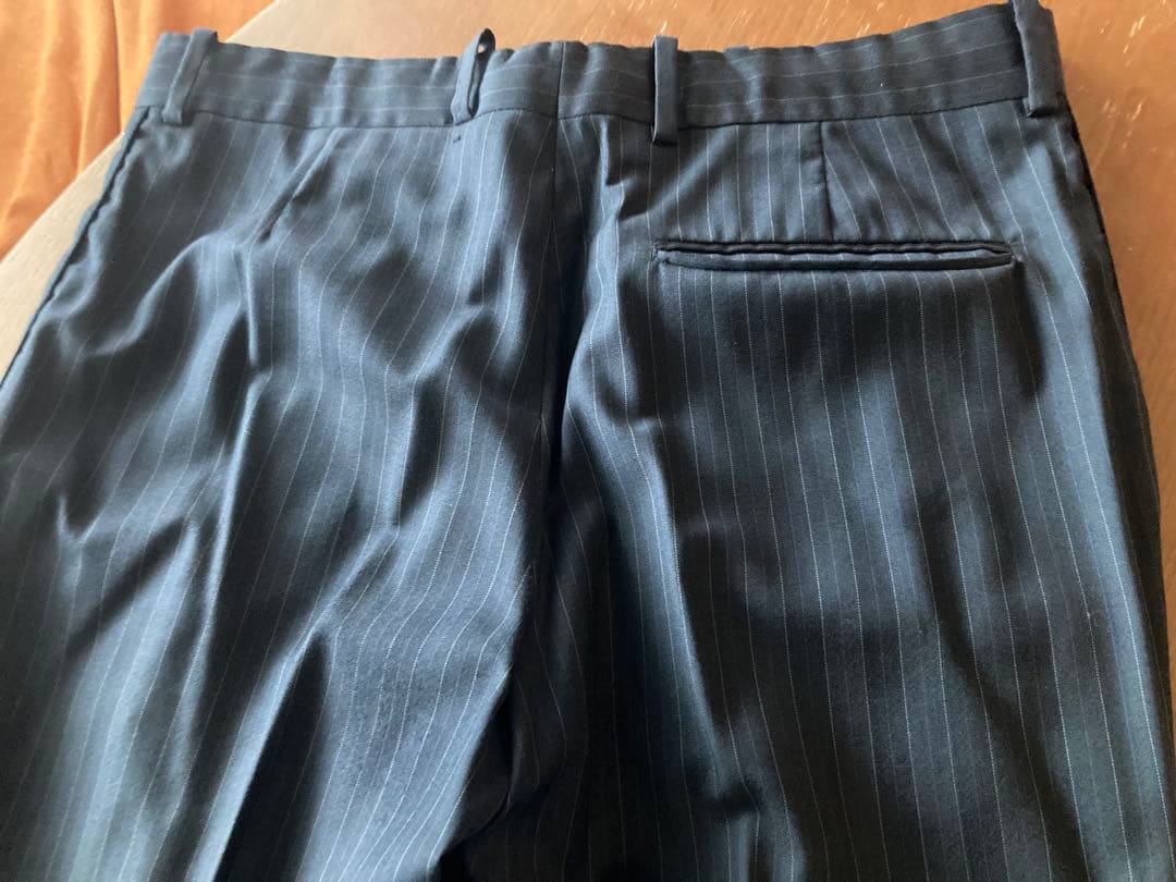 けこ【Alexander McQueen】 夏物ダークストライプ スーツ