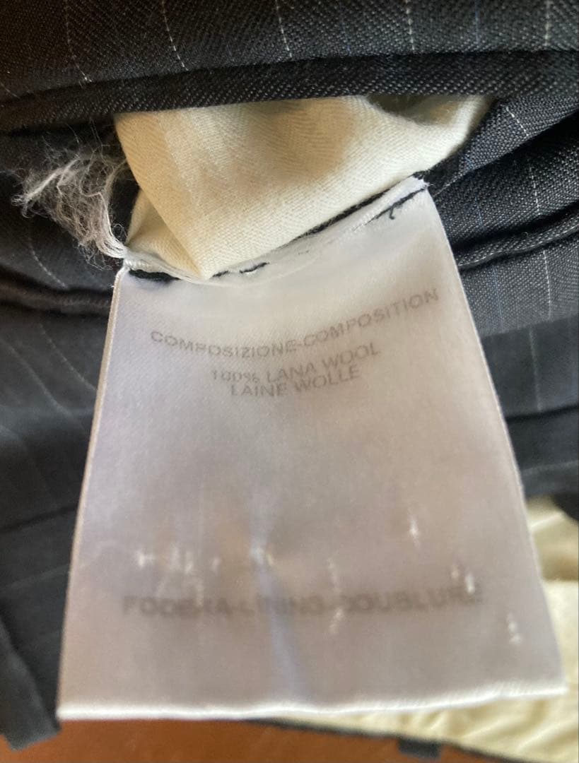 けこ【Alexander McQueen】 夏物ダークストライプ スーツ