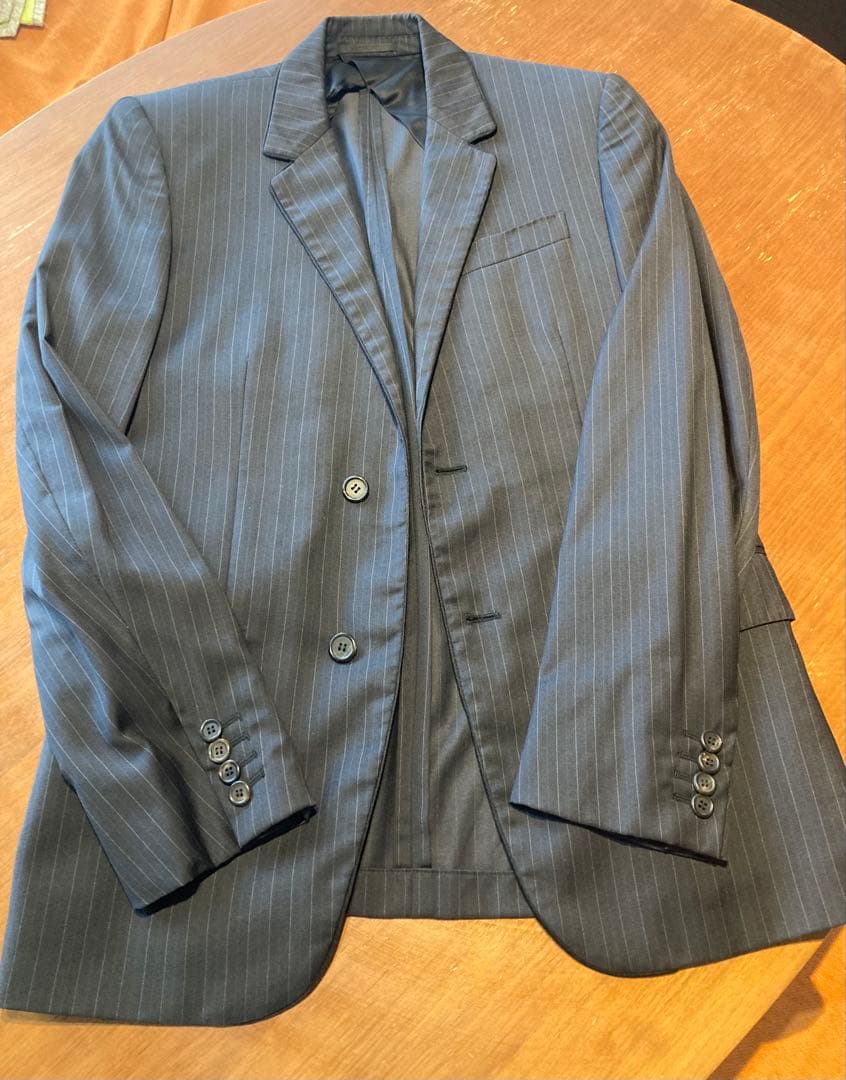 けこ【Alexander McQueen】 夏物ダークストライプ スーツ