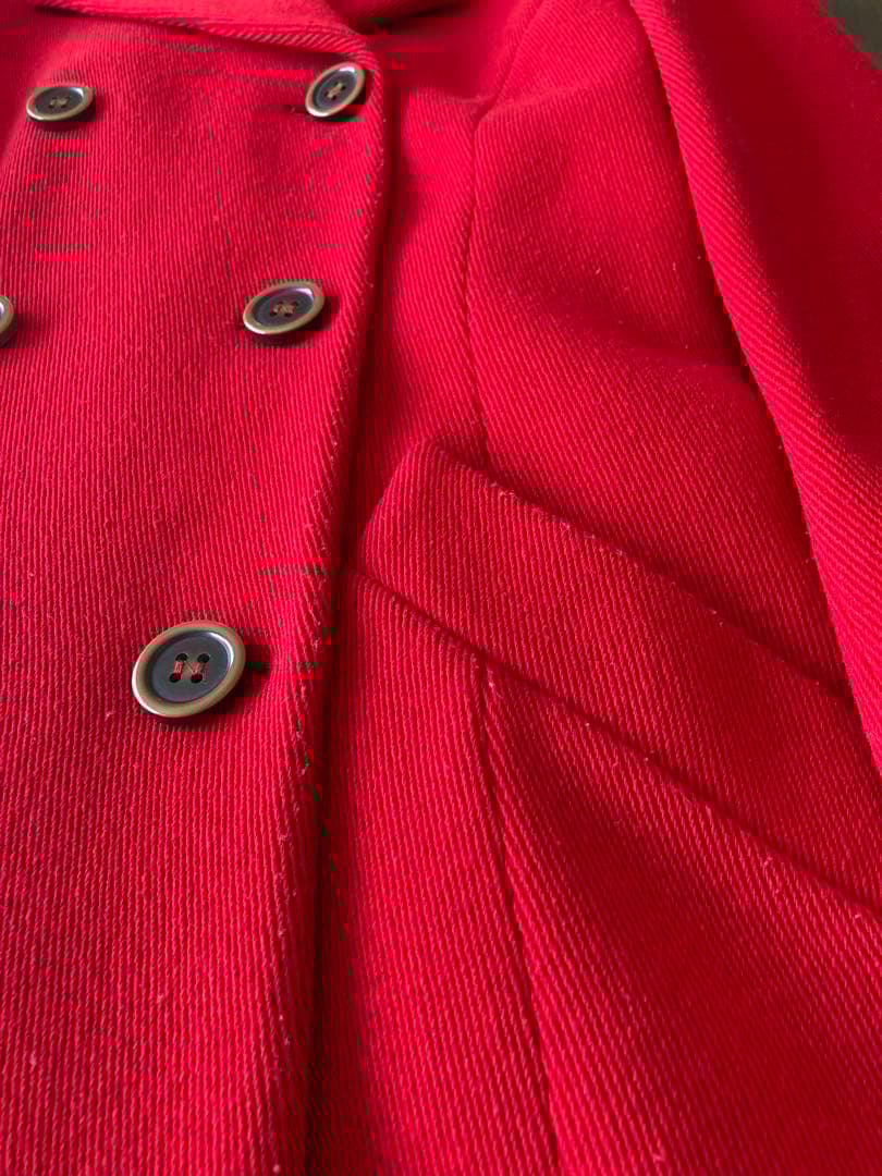 D&GDOLCHE&GABBANAROSSOピーコートmade in italy