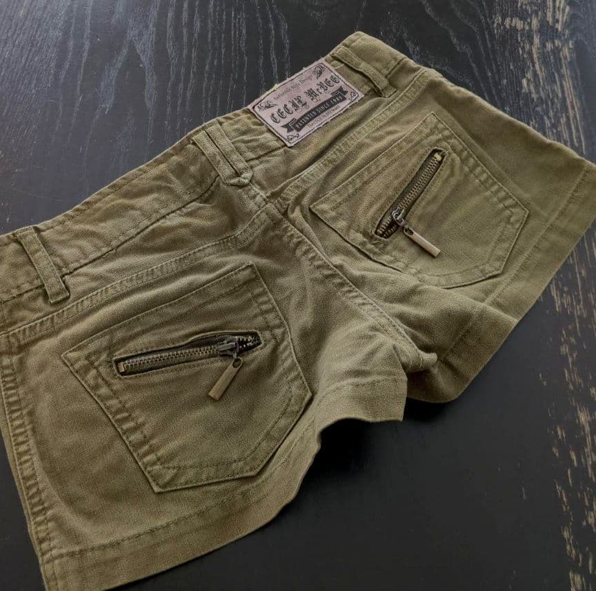 y2k ミリタリー　デニムスカパン 平成ギャル　ショートパンツ ■希少■