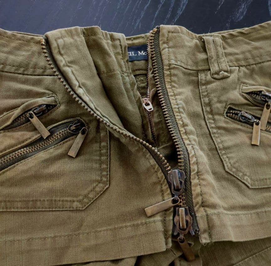 y2k ミリタリー　デニムスカパン 平成ギャル　ショートパンツ ■希少■