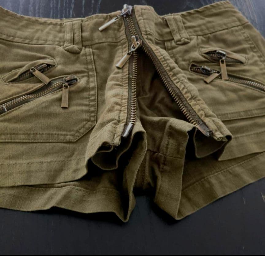 y2k ミリタリー　デニムスカパン 平成ギャル　ショートパンツ ■希少■