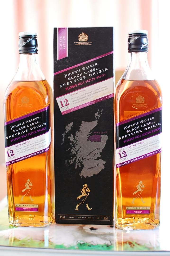 ジョニーウォーカー 12年 ブラックラベル スペイサイド オリジン　2本