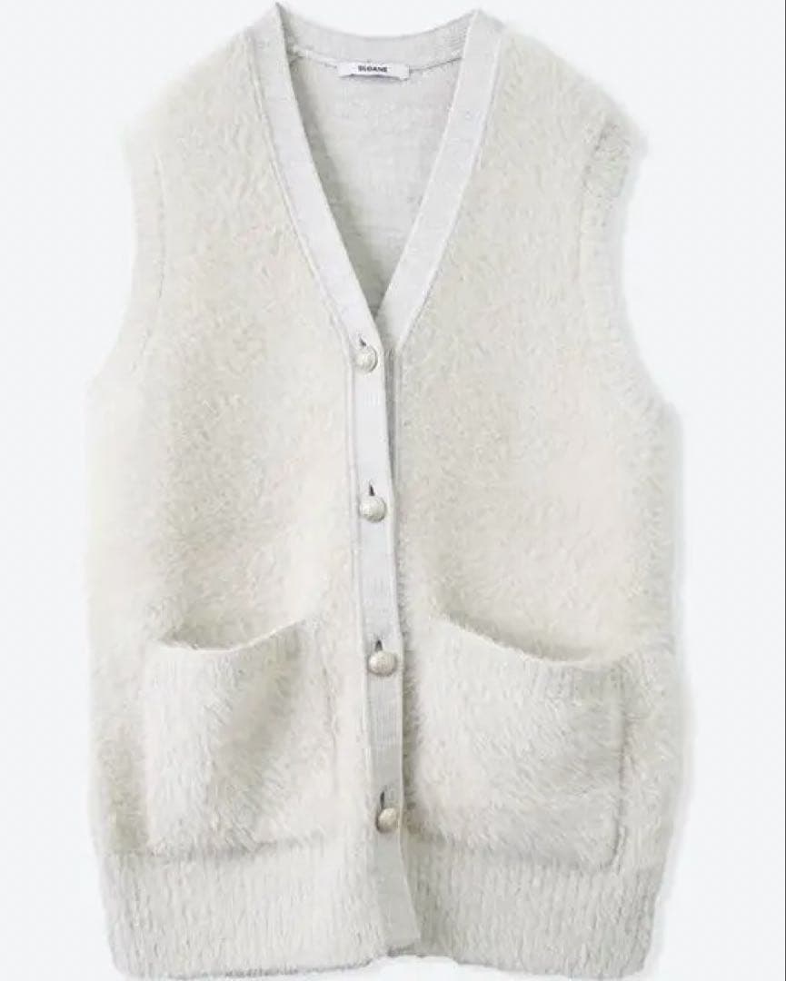 SLOANE スローン 7Gシャギーニットジレ