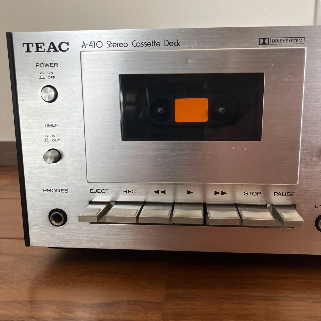 TEAC A-410 ティアック ステレオカセットデッキ 稼働品 取扱説明書付き