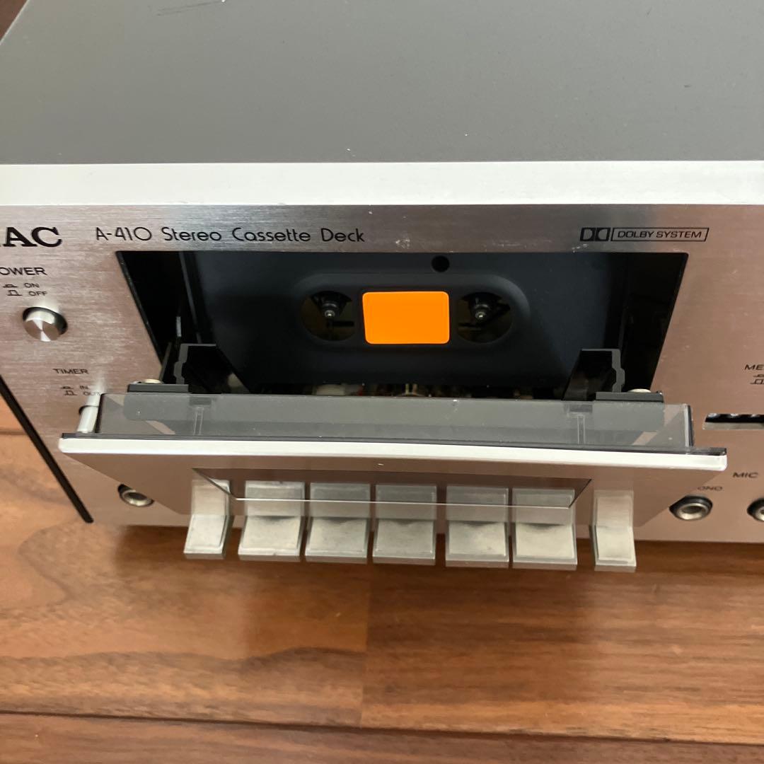 TEAC A-410 ティアック ステレオカセットデッキ 稼働品 取扱説明書付き