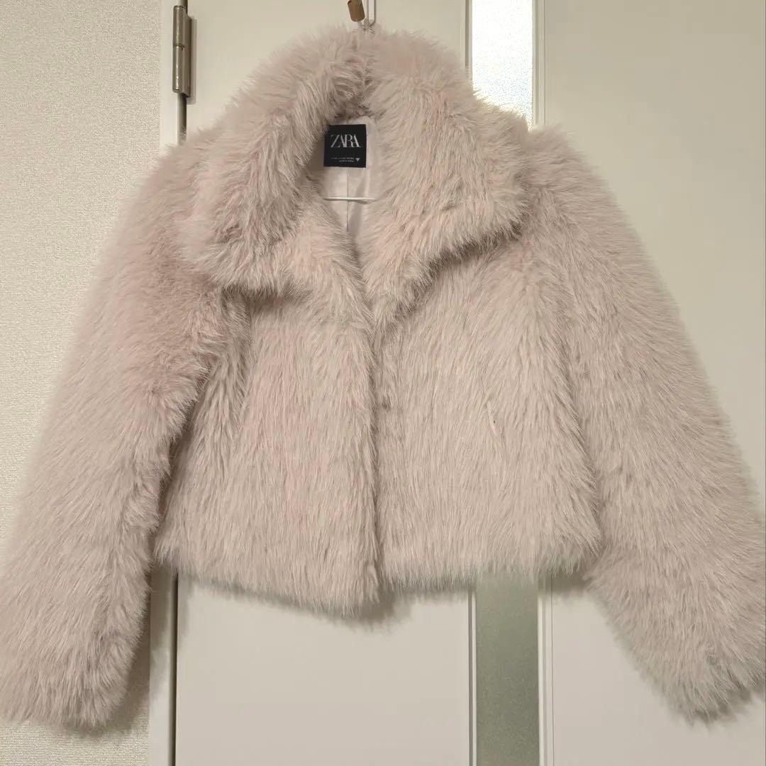 ショート丈フェイクファーコート XS