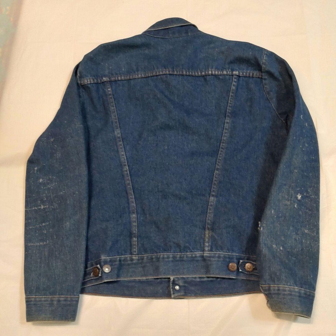 80s Wrangler USA製 三角タグ 短丈デニムGジャン XL