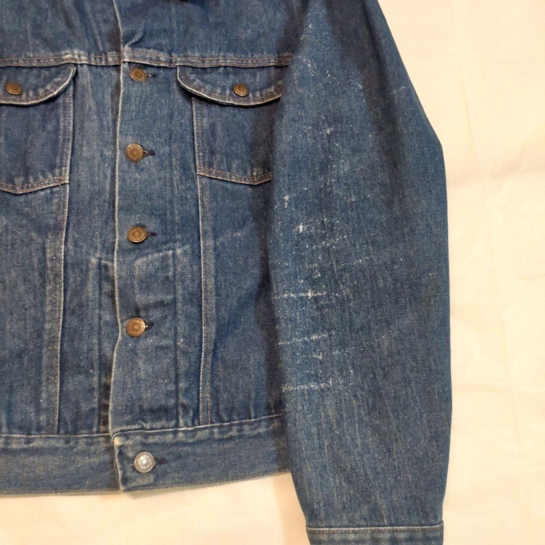 80s Wrangler USA製 三角タグ 短丈デニムGジャン XL