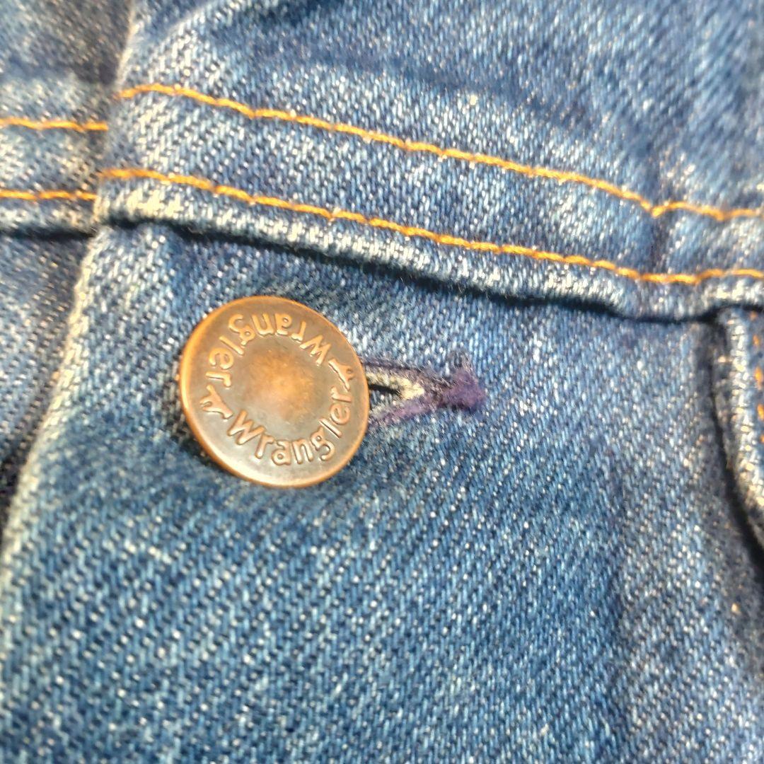 80s Wrangler USA製 三角タグ 短丈デニムGジャン XL