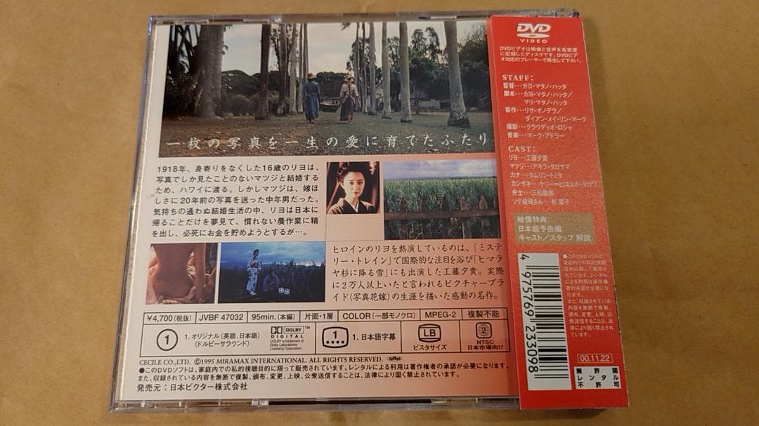 DVD：ピクチャーブライド 工藤夕貴 帯付き