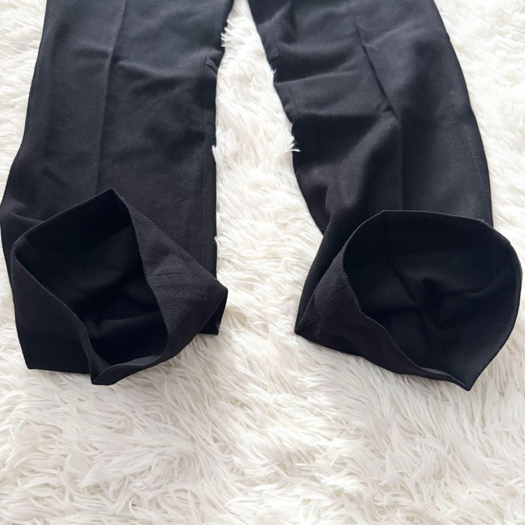 美品✨PRADA SPORT ウールスラックス ブラック　赤ロゴ