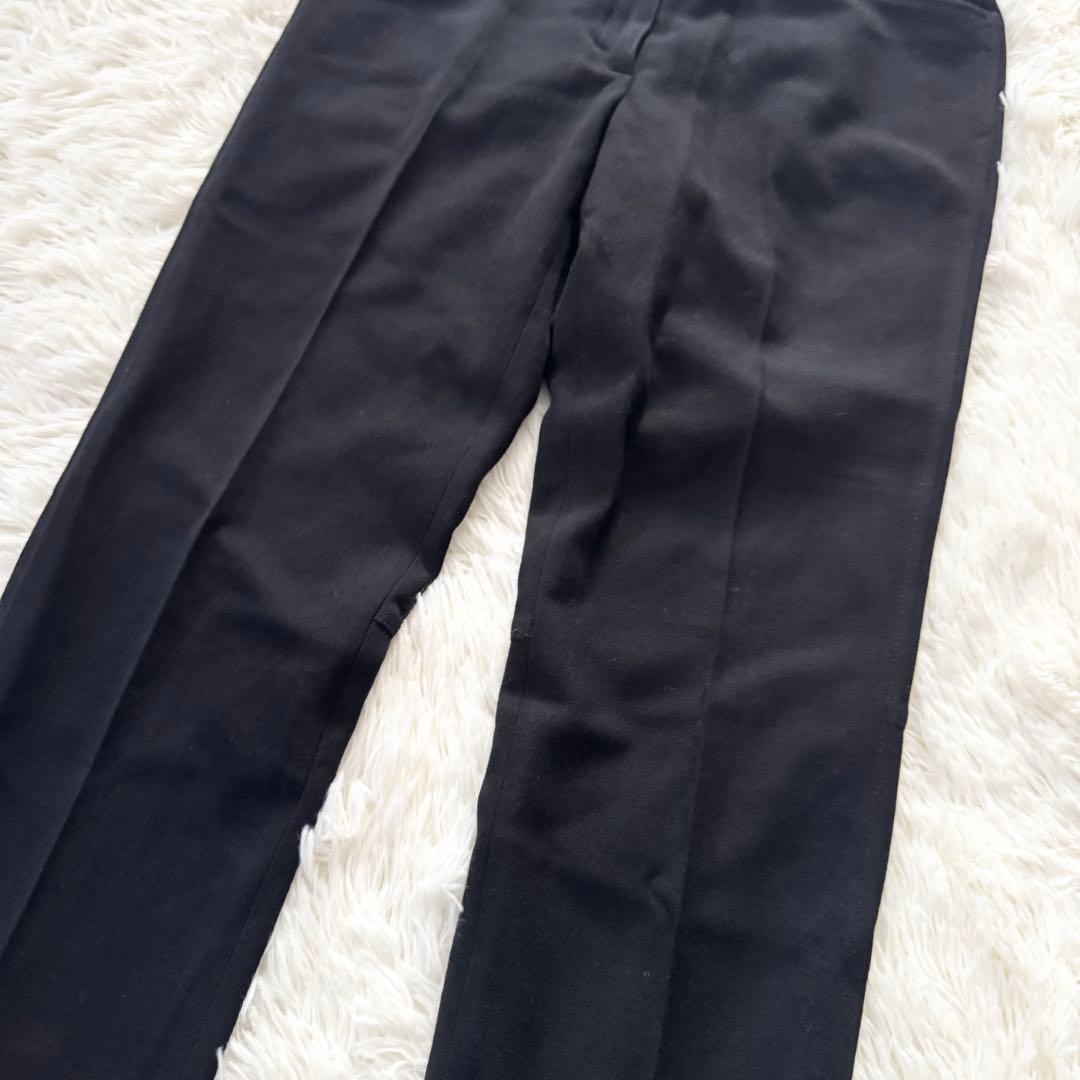 美品✨PRADA SPORT ウールスラックス ブラック　赤ロゴ