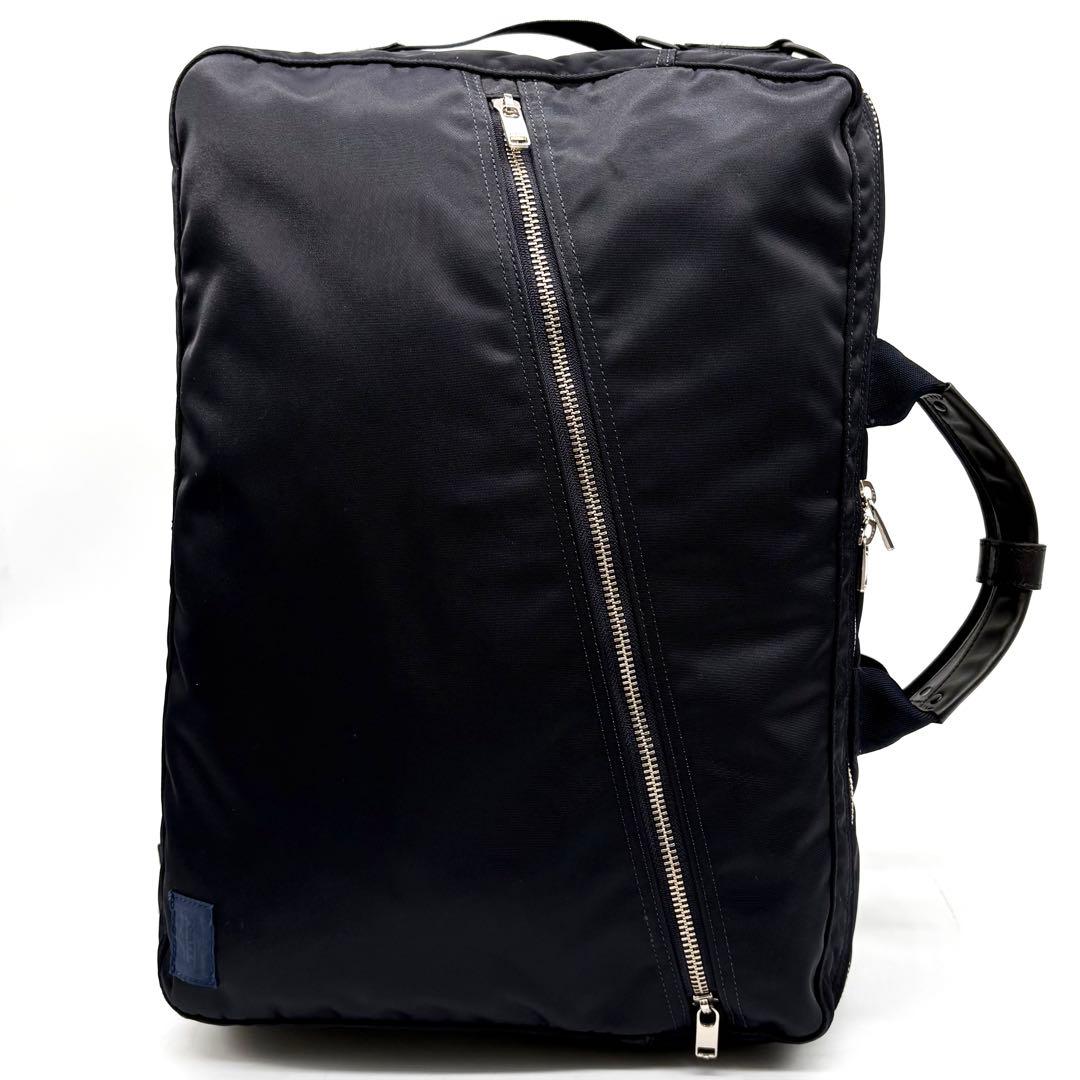 【極美品】ポーター リフト 3way ビジネスバッグ リュック A4可 ネイビー