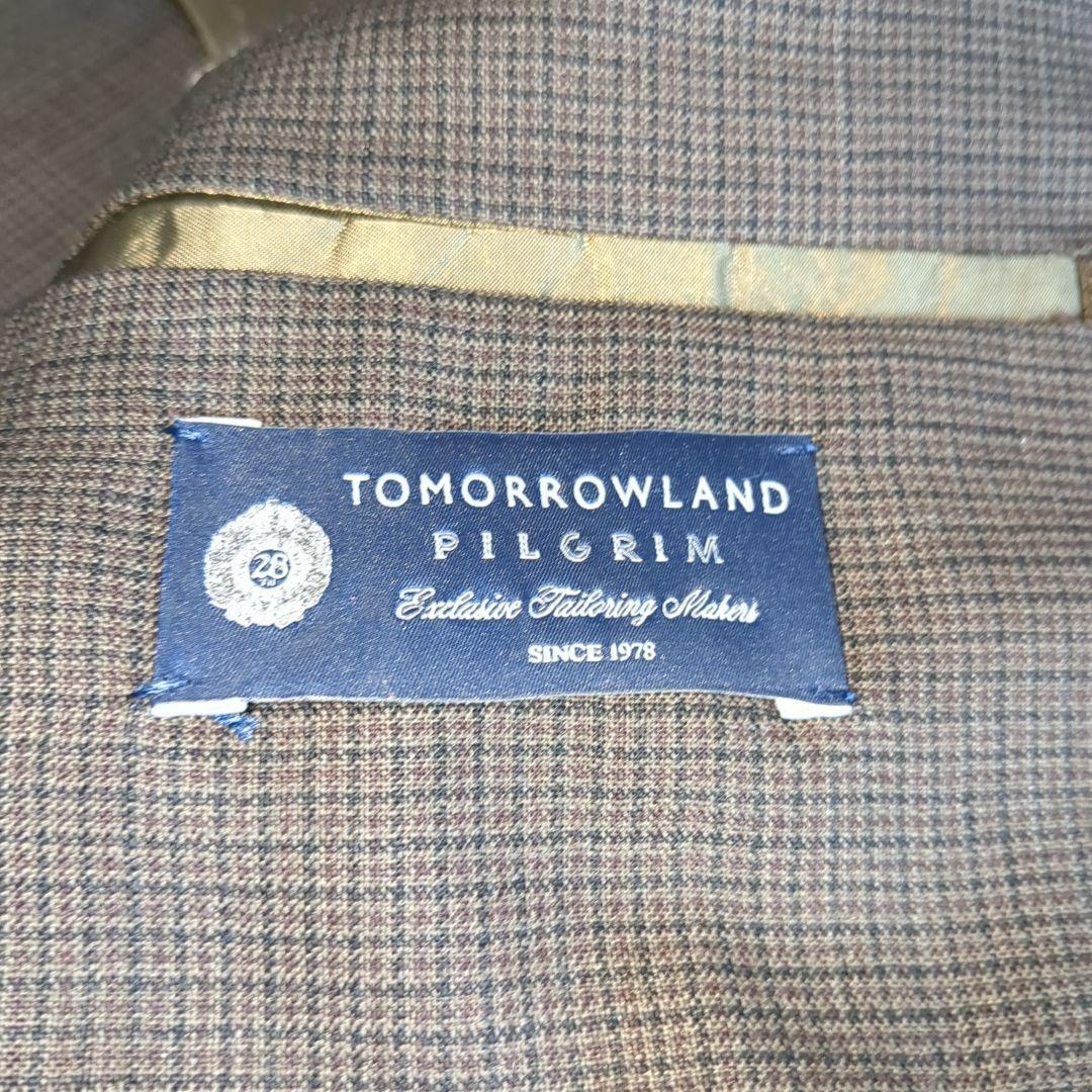 美品 トゥモローランドピルグリム スーツセットアップ 千鳥格子 46サイズ